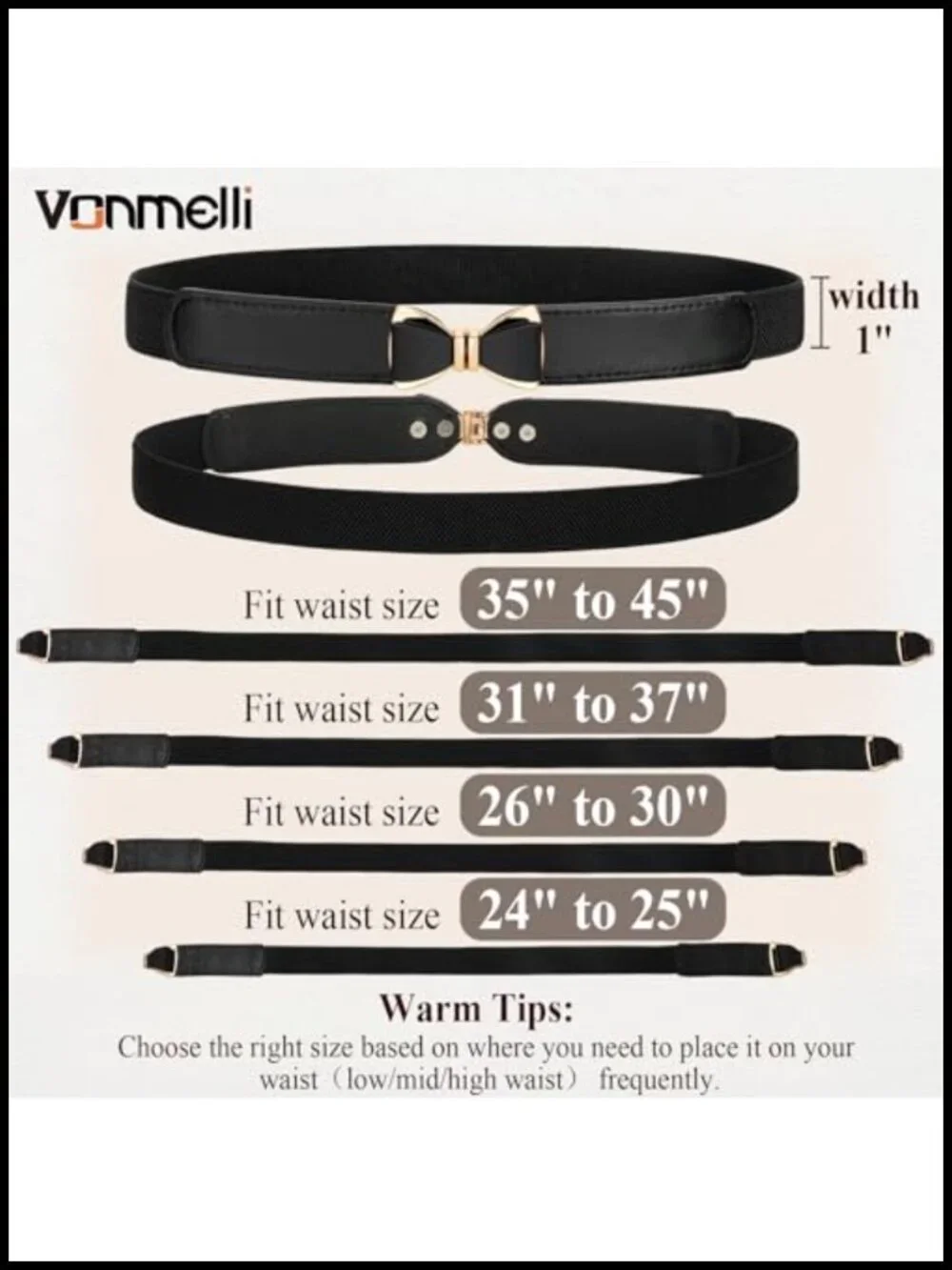Women's Skinny Elastic Stretch Bow Belt Faux Leather Hook Closure